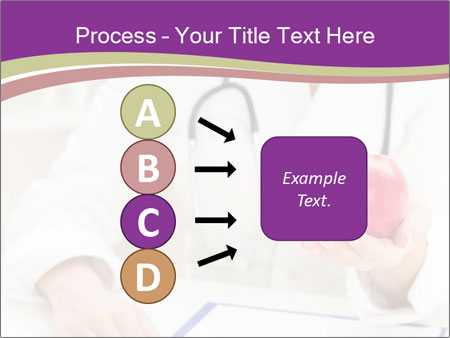 Hand Of Female Doctor Holding A Red Apple In Close-Up View. Google Slides Theme - Slide 94