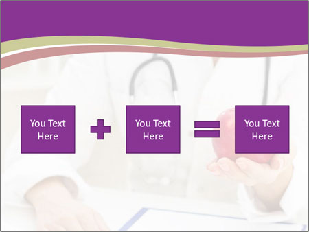 Hand Of Female Doctor Holding A Red Apple In Close-Up View. Google Slides Theme - Slide 95