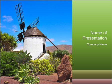 Antigua Windmill: Touring The Historic Landmark In Fuerteventura, Canary Islands, Spain Google Slides Theme