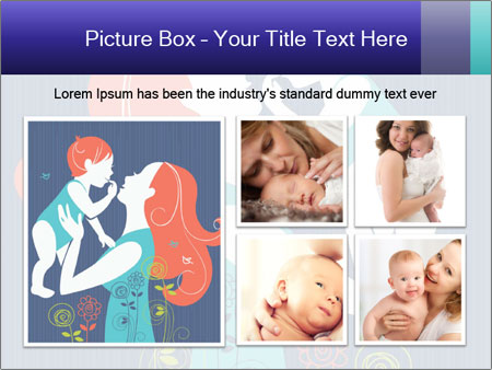 Happy Mother's Day Card With Floral Background Featuring Mother And Baby Silhouette Google Slides Theme - Slide 19