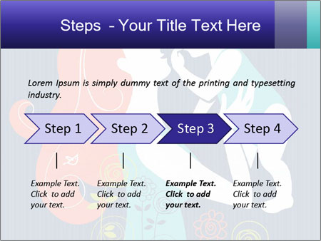 Happy Mother's Day Card With Floral Background Featuring Mother And Baby Silhouette Google Slides Theme - Slide 4