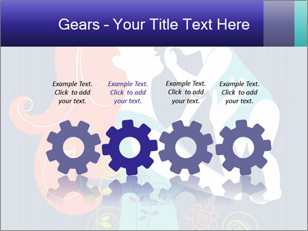 Happy Mother's Day Card With Floral Background Featuring Mother And Baby Silhouette Google Slides Theme - Slide 48