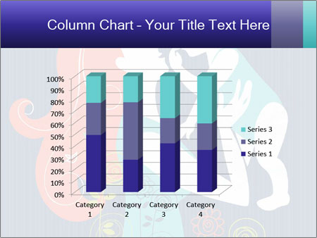 Happy Mother's Day Card With Floral Background Featuring Mother And Baby Silhouette Google Slides Theme - Slide 50