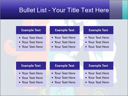 Happy Mother's Day Card With Floral Background Featuring Mother And Baby Silhouette Google Slides Theme - Slide 56