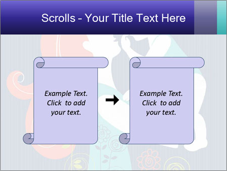Happy Mother's Day Card With Floral Background Featuring Mother And Baby Silhouette Google Slides Theme - Slide 74