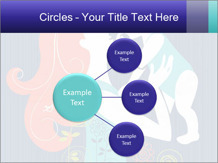 Happy Mother's Day Card With Floral Background Featuring Mother And Baby Silhouette Google Slides Theme - Slide 79