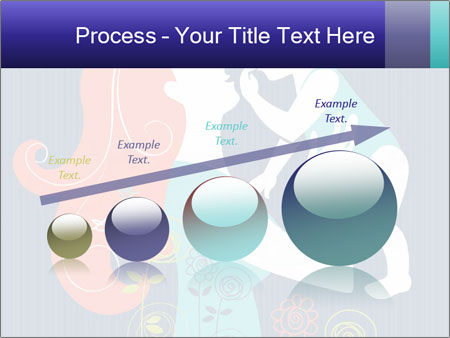 Happy Mother's Day Card With Floral Background Featuring Mother And Baby Silhouette Google Slides Theme - Slide 87