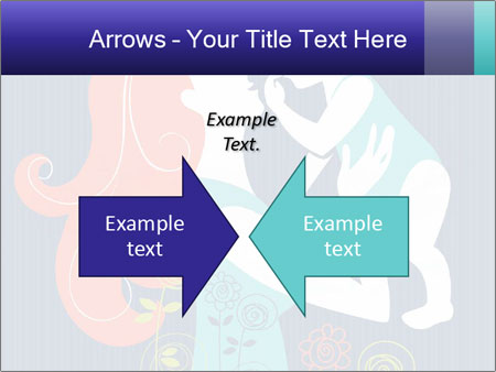 Happy Mother's Day Card With Floral Background Featuring Mother And Baby Silhouette Google Slides Theme - Slide 90