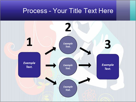 Happy Mother's Day Card With Floral Background Featuring Mother And Baby Silhouette Google Slides Theme - Slide 92