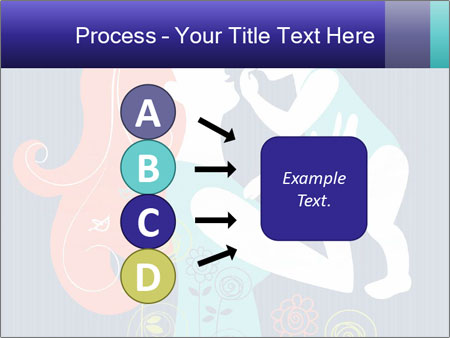 Happy Mother's Day Card With Floral Background Featuring Mother And Baby Silhouette Google Slides Theme - Slide 94