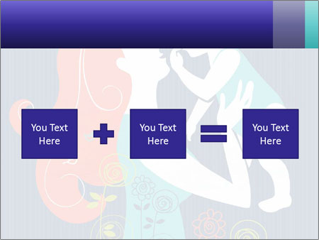 Happy Mother's Day Card With Floral Background Featuring Mother And Baby Silhouette Google Slides Theme - Slide 95