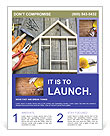 Background And Tools For Home Construction And Renovation: An Abstract Overview. Flyer Template