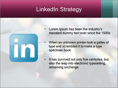 A graduation cap in front of a crowd of people Google Slides Theme - Slide 12