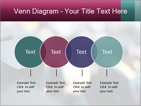 A graduation cap in front of a crowd of people Google Slides Theme - Slide 32