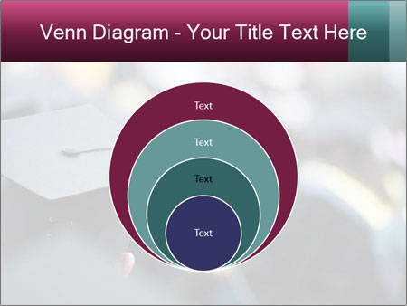 A graduation cap in front of a crowd of people Google Slides Theme - Slide 34