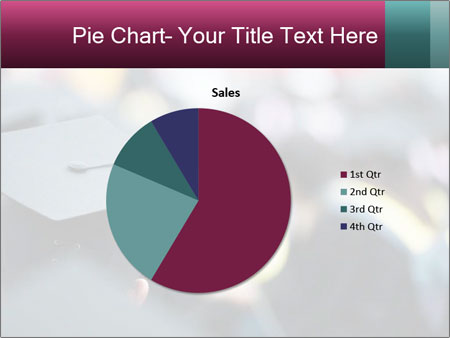 A graduation cap in front of a crowd of people Google Slides Theme - Slide 36