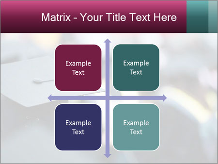 A graduation cap in front of a crowd of people Google Slides Theme - Slide 37