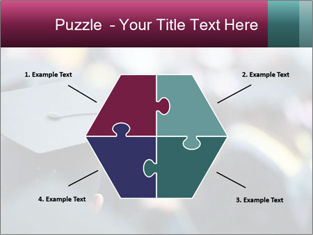 A graduation cap in front of a crowd of people Google Slides Theme - Slide 40