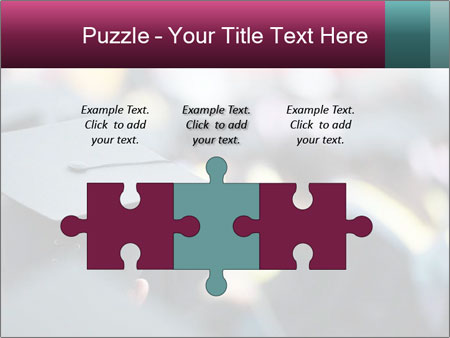 A graduation cap in front of a crowd of people Google Slides Theme - Slide 42