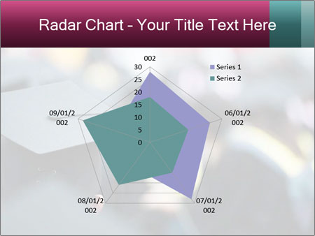 A graduation cap in front of a crowd of people Google Slides Theme - Slide 51