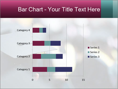 A graduation cap in front of a crowd of people Google Slides Theme - Slide 52