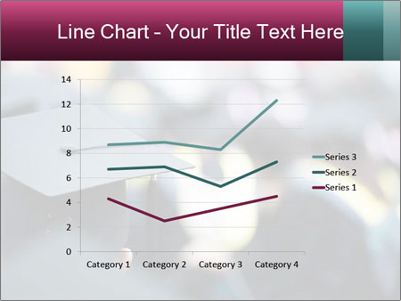 A graduation cap in front of a crowd of people Google Slides Theme - Slide 54