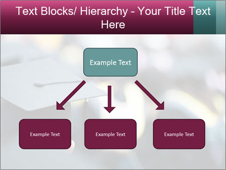 A graduation cap in front of a crowd of people Google Slides Theme - Slide 69