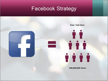 A graduation cap in front of a crowd of people Google Slides Theme - Slide 7