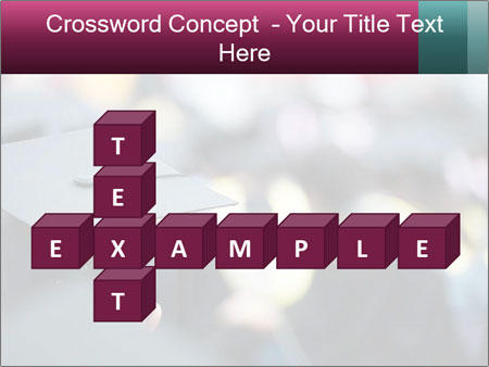 A graduation cap in front of a crowd of people Google Slides Theme - Slide 82