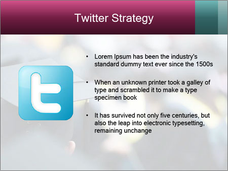 A graduation cap in front of a crowd of people Google Slides Theme - Slide 9