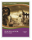 Gas Mask Wearing Post-Apocalyptic Survivor Standing In A Ruined Cityscape. Word Template