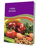Wholesome Organic Foods For A Healthy Diet Or Slimming Resolution - Includes Pear, Apple, Tomato, Eggs, N Presentation Folder