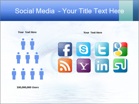 Scenic Water View With An Eye Illustration - Conceptual Art. Google Slides Theme - Slide 5