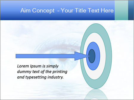 Scenic Water View With An Eye Illustration - Conceptual Art. Google Slides Theme - Slide 83