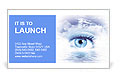 Scenic Water View With An Eye Illustration - Conceptual Art. Business Card Template