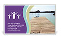 Deserted Jetty At Los Lobos Lagoon: A Remote Island Close To Fuerteventura Business Card Template