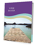 Deserted Jetty At Los Lobos Lagoon: A Remote Island Close To Fuerteventura Presentation Folder