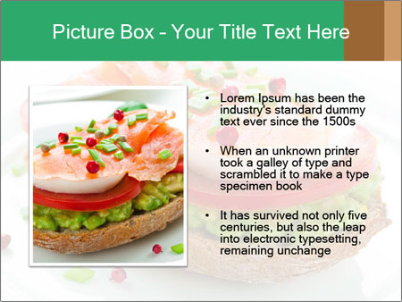 Smoked Salmon Avocado Egg Sandwich With Tomato - Delicious Breakfast Recipe Google Slides Theme - Slide 13