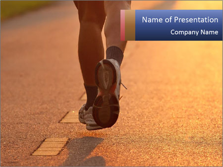 Evening Run: A Runner Embracing The Light Google Slides Theme
