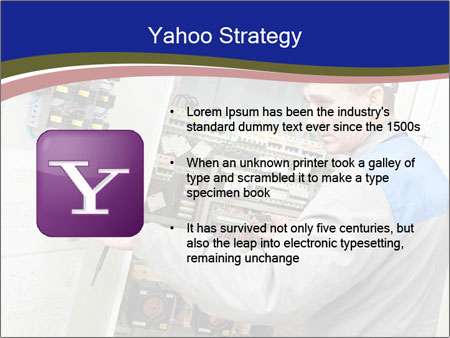 Inspecting High Voltage Power Electric Line Distribution Fuseboard: An Electrician Builder At Work Checking Wires With Drawings. Google Slides Theme - Slide 11