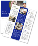 Inspecting High Voltage Power Electric Line Distribution Fuseboard: An Electrician Builder At Work Checking Wires With Drawings. Newsletter Template