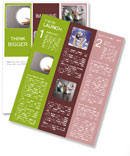 A person holding a white ball in their hand Newsletter Template