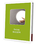 A person holding a white ball in their hand Presentation Folder