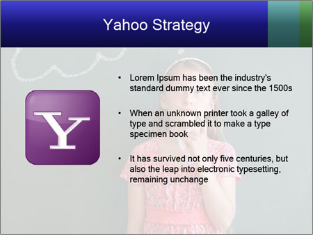 Young Female Student Lost In Thought In Front Of Chalkboard With Thinking Bubble Google Slides Theme - Slide 11