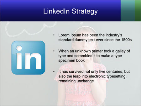 Young Female Student Lost In Thought In Front Of Chalkboard With Thinking Bubble Google Slides Theme - Slide 12