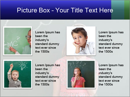 Young Female Student Lost In Thought In Front Of Chalkboard With Thinking Bubble Google Slides Theme - Slide 14