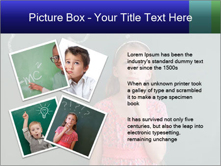 Young Female Student Lost In Thought In Front Of Chalkboard With Thinking Bubble Google Slides Theme - Slide 23