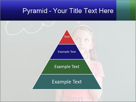 Young Female Student Lost In Thought In Front Of Chalkboard With Thinking Bubble Google Slides Theme - Slide 30