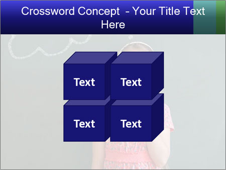 Young Female Student Lost In Thought In Front Of Chalkboard With Thinking Bubble Google Slides Theme - Slide 39