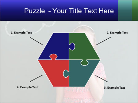 Young Female Student Lost In Thought In Front Of Chalkboard With Thinking Bubble Google Slides Theme - Slide 40
